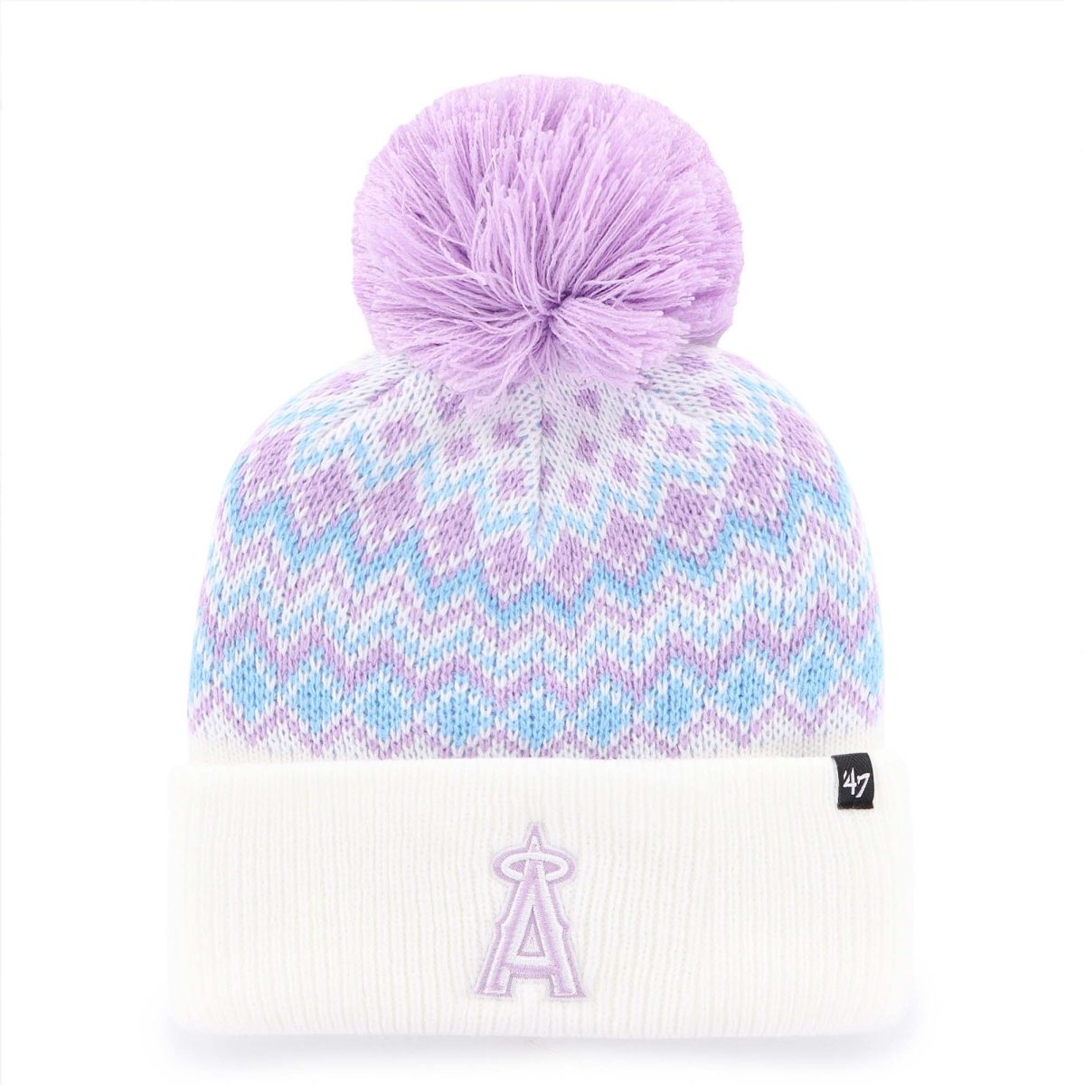 Los Angeles Angels Jerseys Shop – girls youth los angeles angels 47 white elsa cuffed knit hat with pom Baseball Jerseys and Caps for Fans