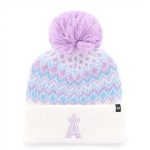 Los Angeles Angels Jerseys Shop – girls youth los angeles angels 47 white elsa cuffed knit hat with pom Baseball Jerseys and Caps for Fans