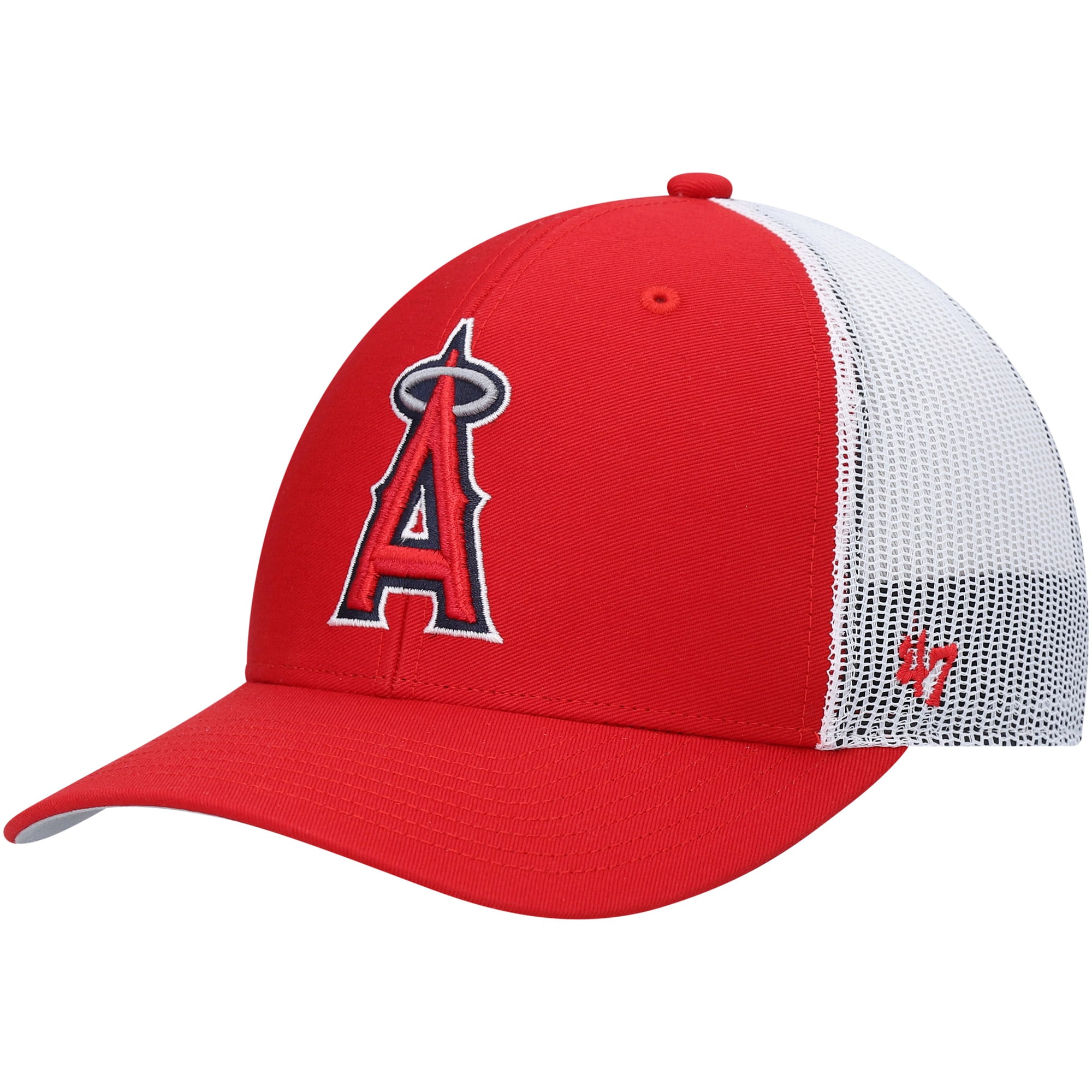 Los Angeles Angels Jerseys Shop – mens 47 redwhite los angeles angels primary logo trucker snapback hat Baseball Jerseys and Caps for Fans