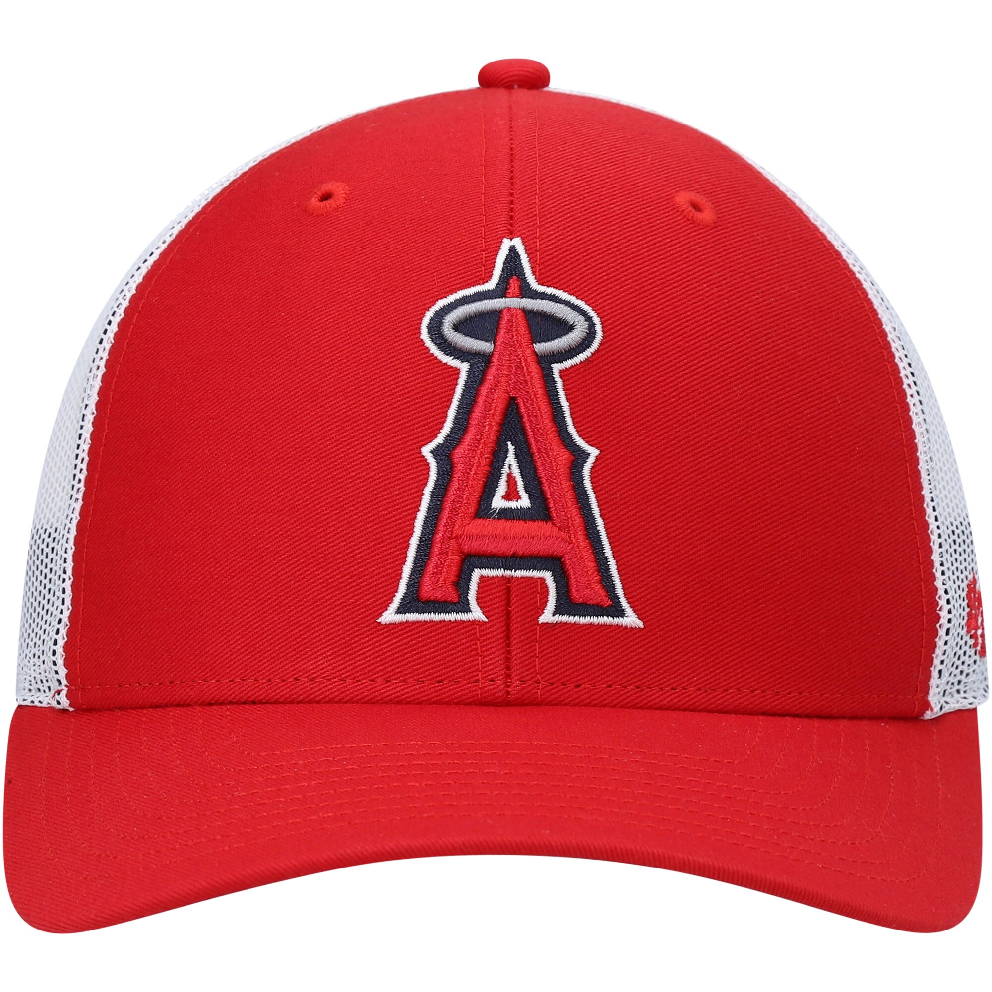 Los Angeles Angels Jerseys Shop – mens 47 redwhite los angeles angels primary logo trucker snapback hat Baseball Jerseys and Caps for Fans