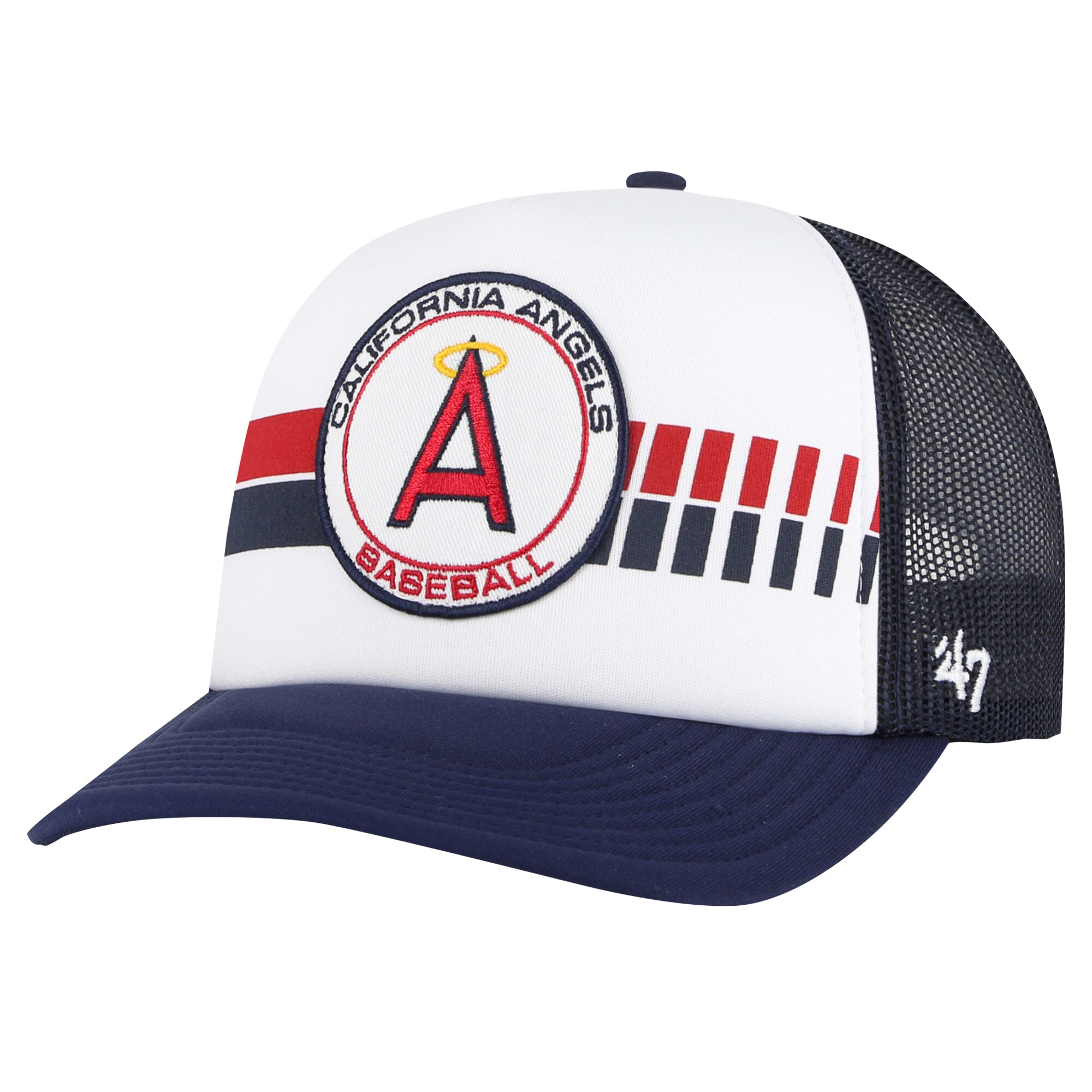 Los Angeles Angels Jerseys Shop – mens california angels 47 whitenavy cooperstown collection wax pack express trucker adjustable hat Baseball Jerseys and Caps for Fans