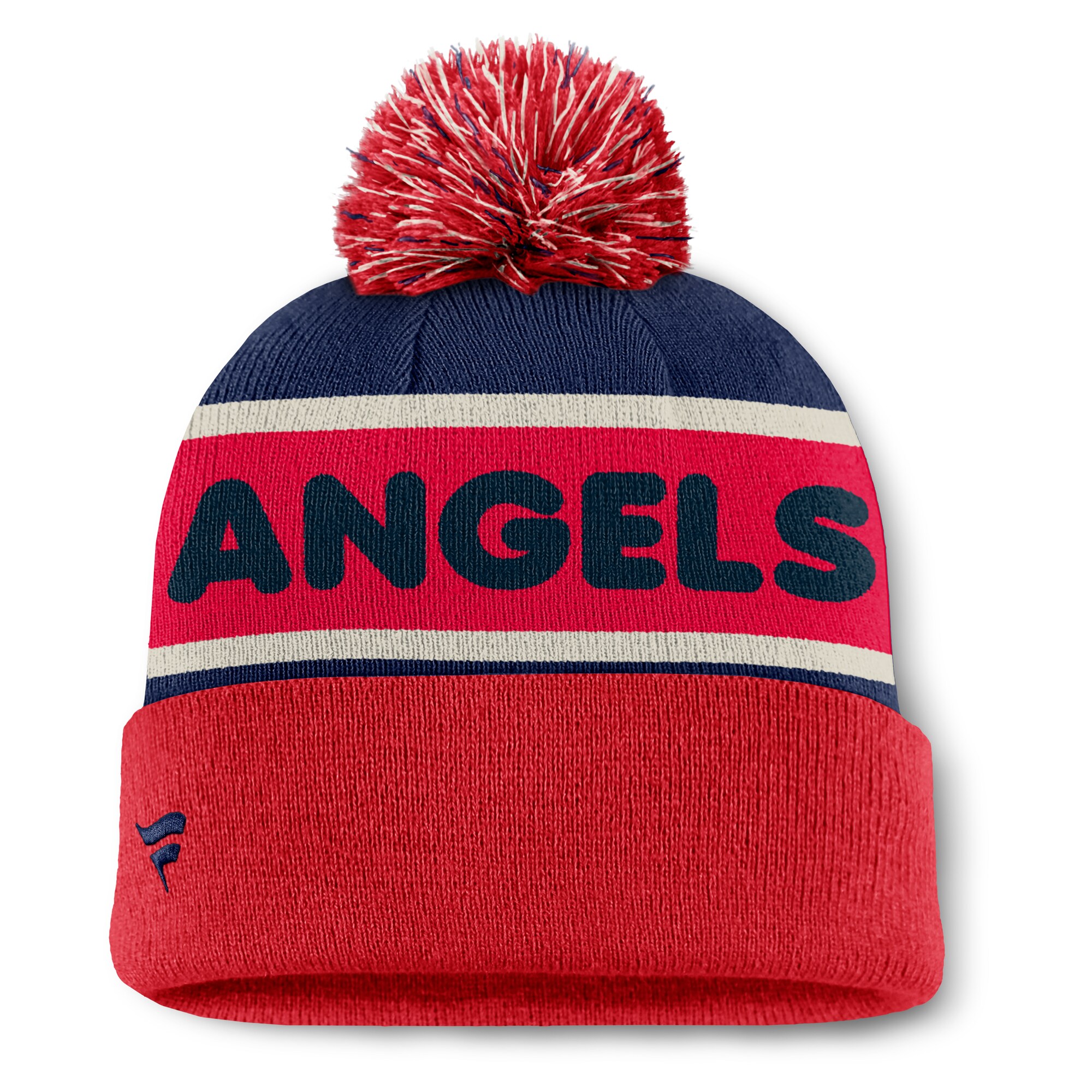 Los Angeles Angels Jerseys Shop – mens california angels fanatics navy heritage cuffed knit hat with pom Baseball Jerseys and Caps for Fans