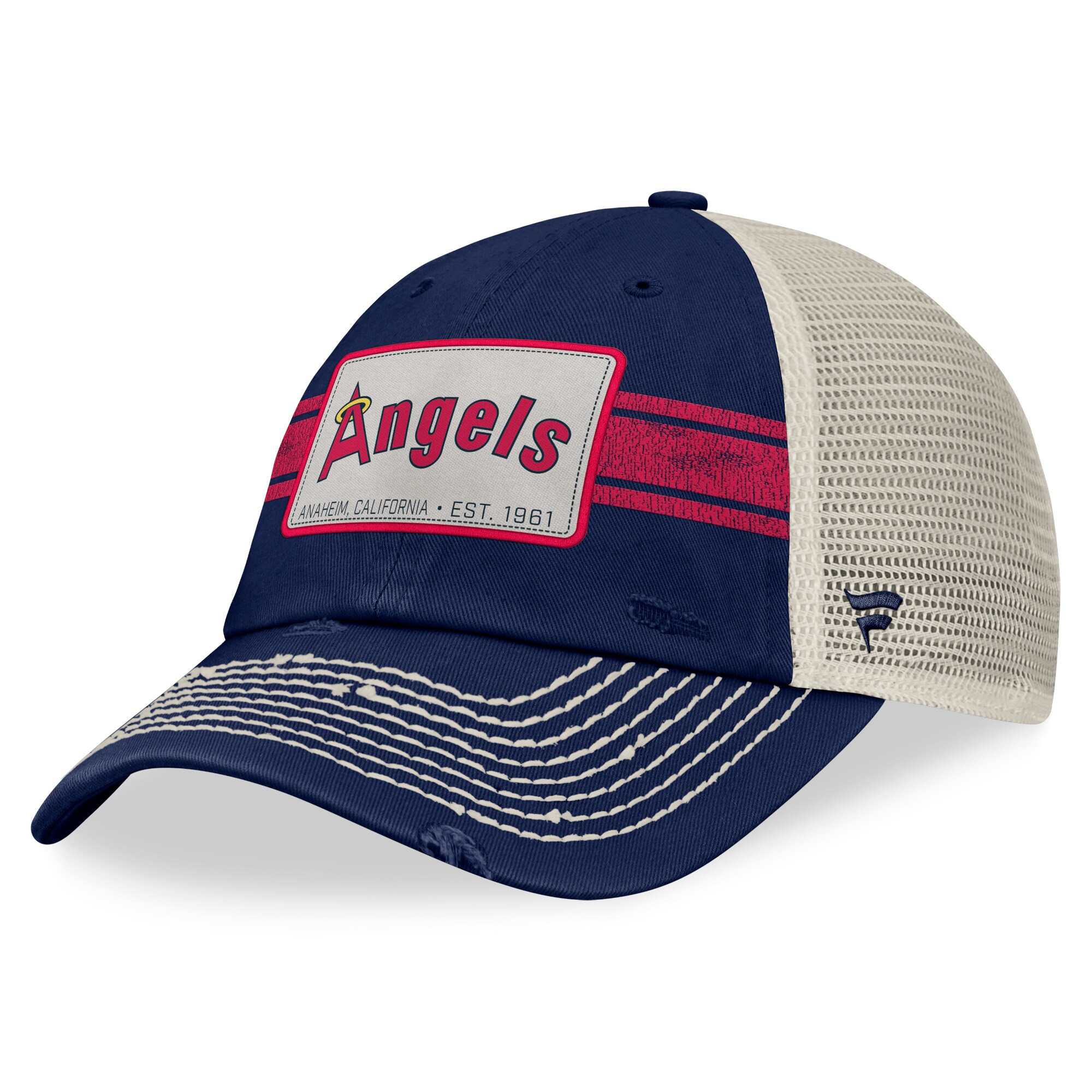 Los Angeles Angels Jerseys Shop – mens california angels fanatics navynatural cooperstown collection heritage stripe trucker adjustable hat Baseball Jerseys and Caps for Fans