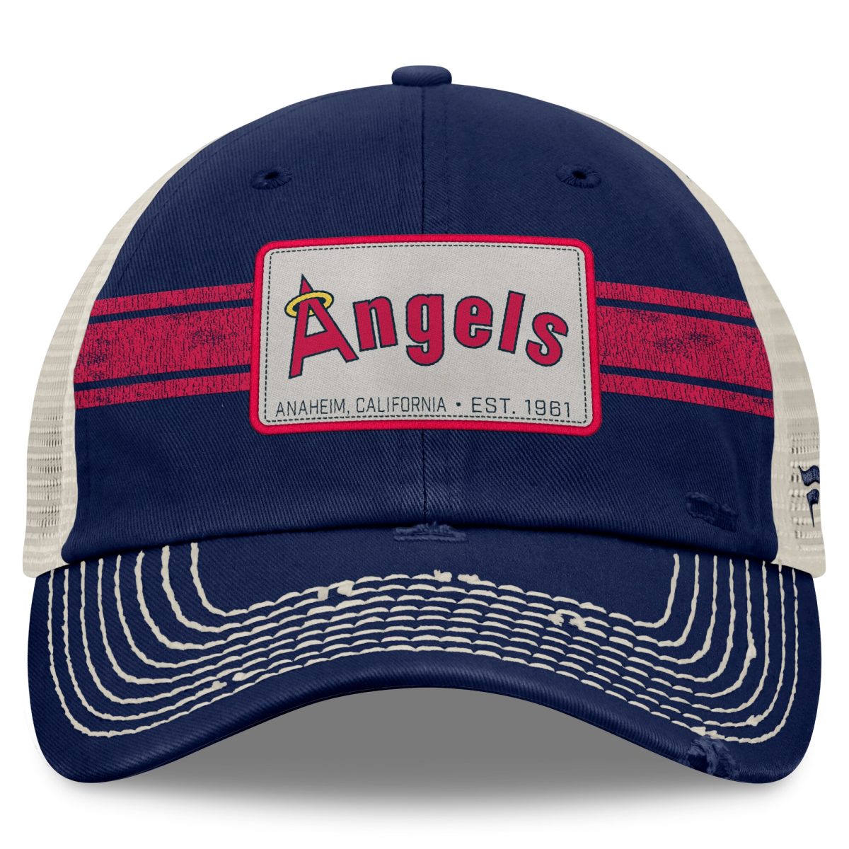 Los Angeles Angels Jerseys Shop – mens california angels fanatics navynatural cooperstown collection heritage stripe trucker adjustable hat Baseball Jerseys and Caps for Fans