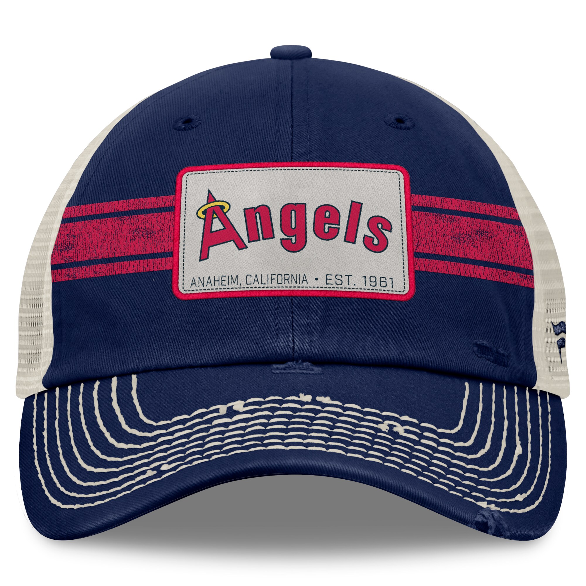Los Angeles Angels Jerseys Shop – mens california angels fanatics navynatural cooperstown collection heritage stripe trucker adjustable hat Baseball Jerseys and Caps for Fans