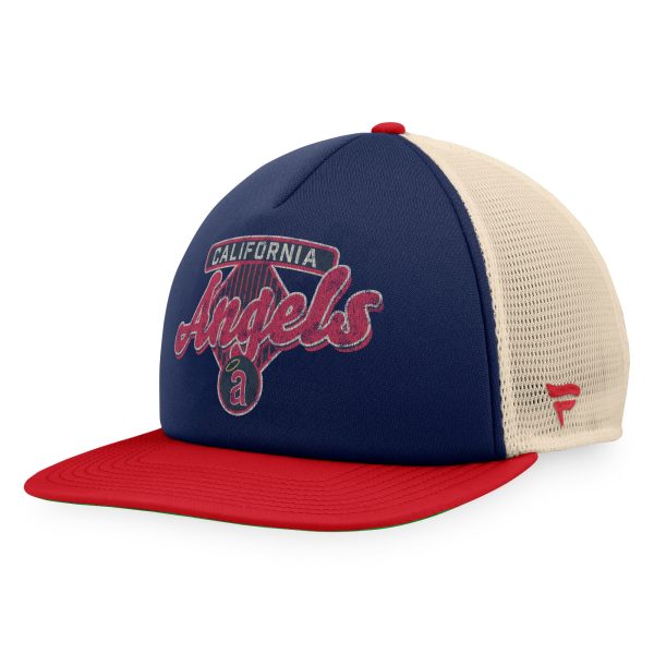 Los Angeles Angels Jerseys Shop – mens california angels fanatics navyred cooperstown collection talley foam trucker snapback hat Baseball Jerseys and Caps for Fans