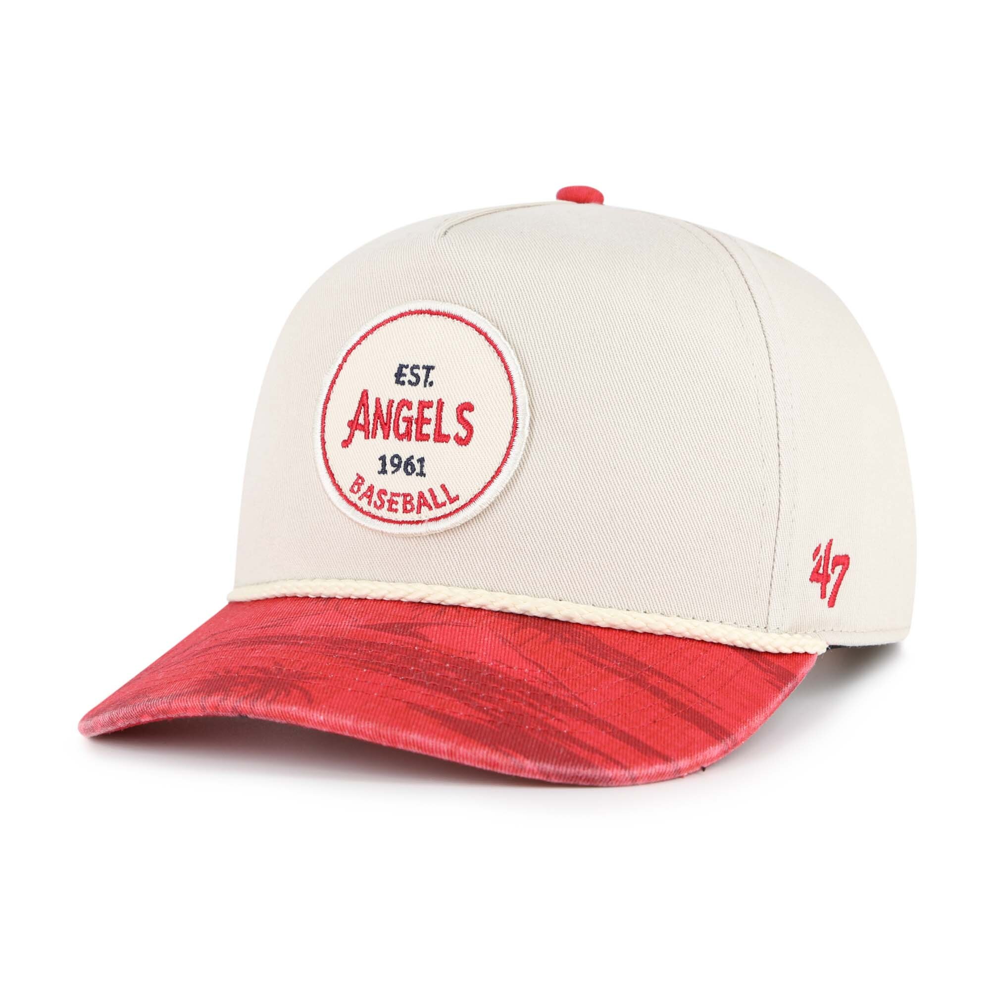 Los Angeles Angels Jerseys Shop – mens los angeles angels 47 creamred fiji rope hitch adjustable hat Baseball Jerseys and Caps for Fans
