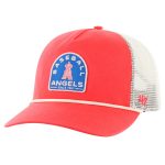 Los Angeles Angels Jerseys Shop – mens los angeles angels 47 red cypress trucker hitch adjustable hat Baseball Jerseys and Caps for Fans