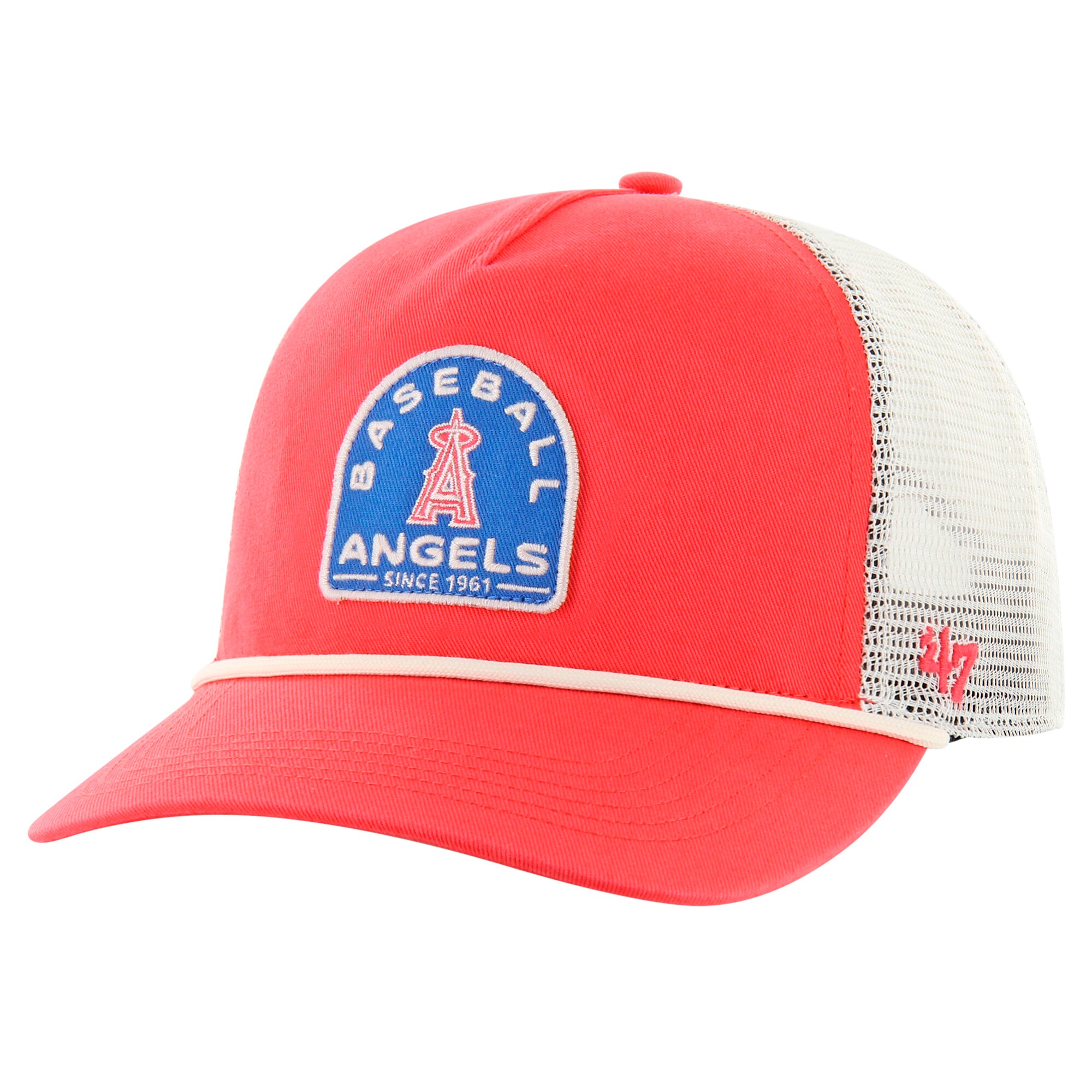 Los Angeles Angels Jerseys Shop – mens los angeles angels 47 red cypress trucker hitch adjustable hat Baseball Jerseys and Caps for Fans