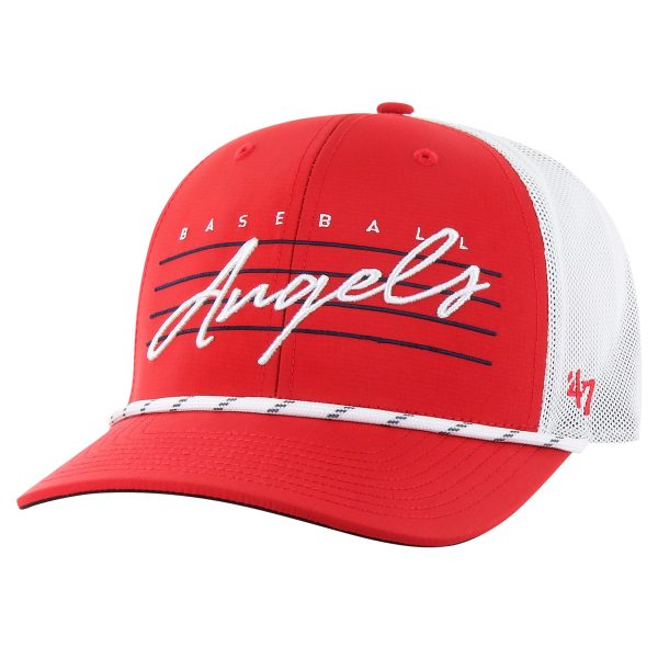 Los Angeles Angels Jerseys Shop – mens los angeles angels 47 red downburst trucker adjustable hat Baseball Jerseys and Caps for Fans