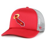Los Angeles Angels Jerseys Shop – mens los angeles angels 47 red foam logo trucker snapback hat Baseball Jerseys and Caps for Fans