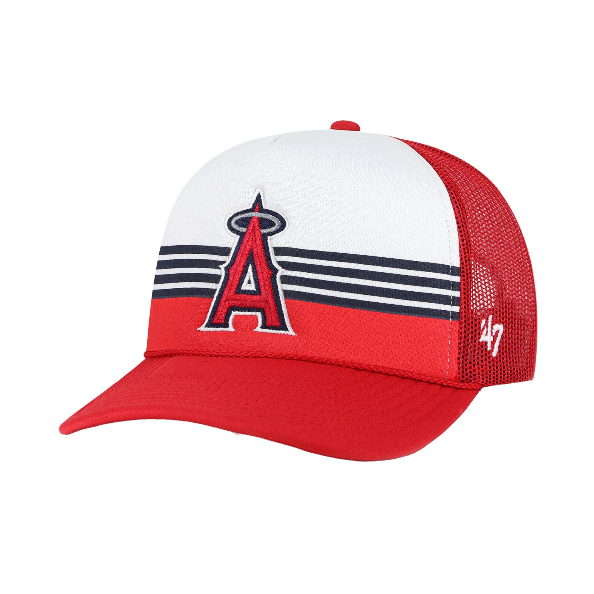 Los Angeles Angels Jerseys Shop – mens los angeles angels 47 red lift off foam front mesh trucker adjustable hat Baseball Jerseys and Caps for Fans