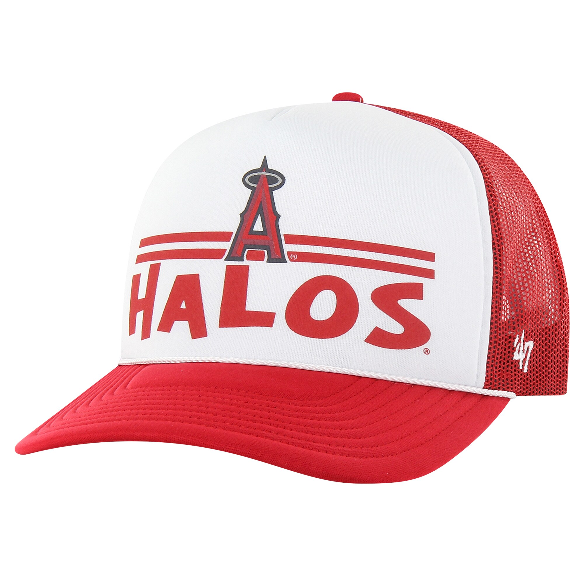 Los Angeles Angels Jerseys Shop – mens los angeles angels 47 red retro region foam trucker adjustable hat Baseball Jerseys and Caps for Fans