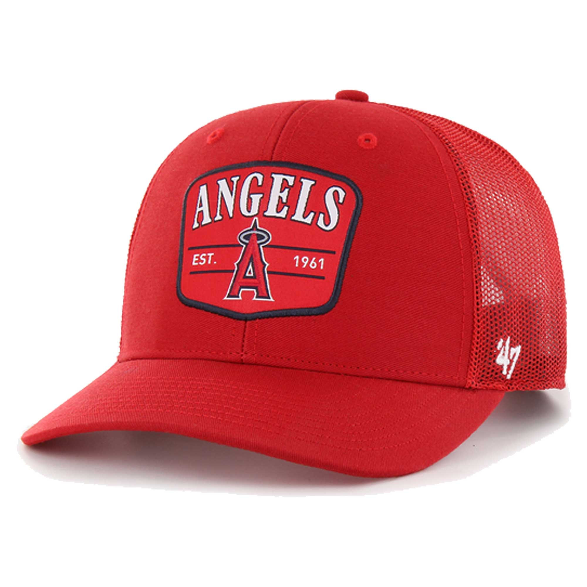 Los Angeles Angels Jerseys Shop – mens los angeles angels 47 red squad trucker adjustable hat Baseball Jerseys and Caps for Fans