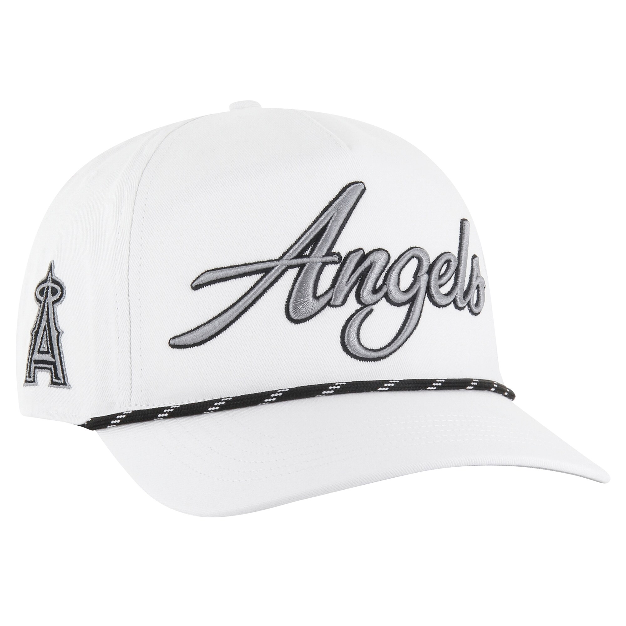 Los Angeles Angels Jerseys Shop – mens los angeles angels 47 white overhand speckle hitch rope adjustable hat Baseball Jerseys and Caps for Fans