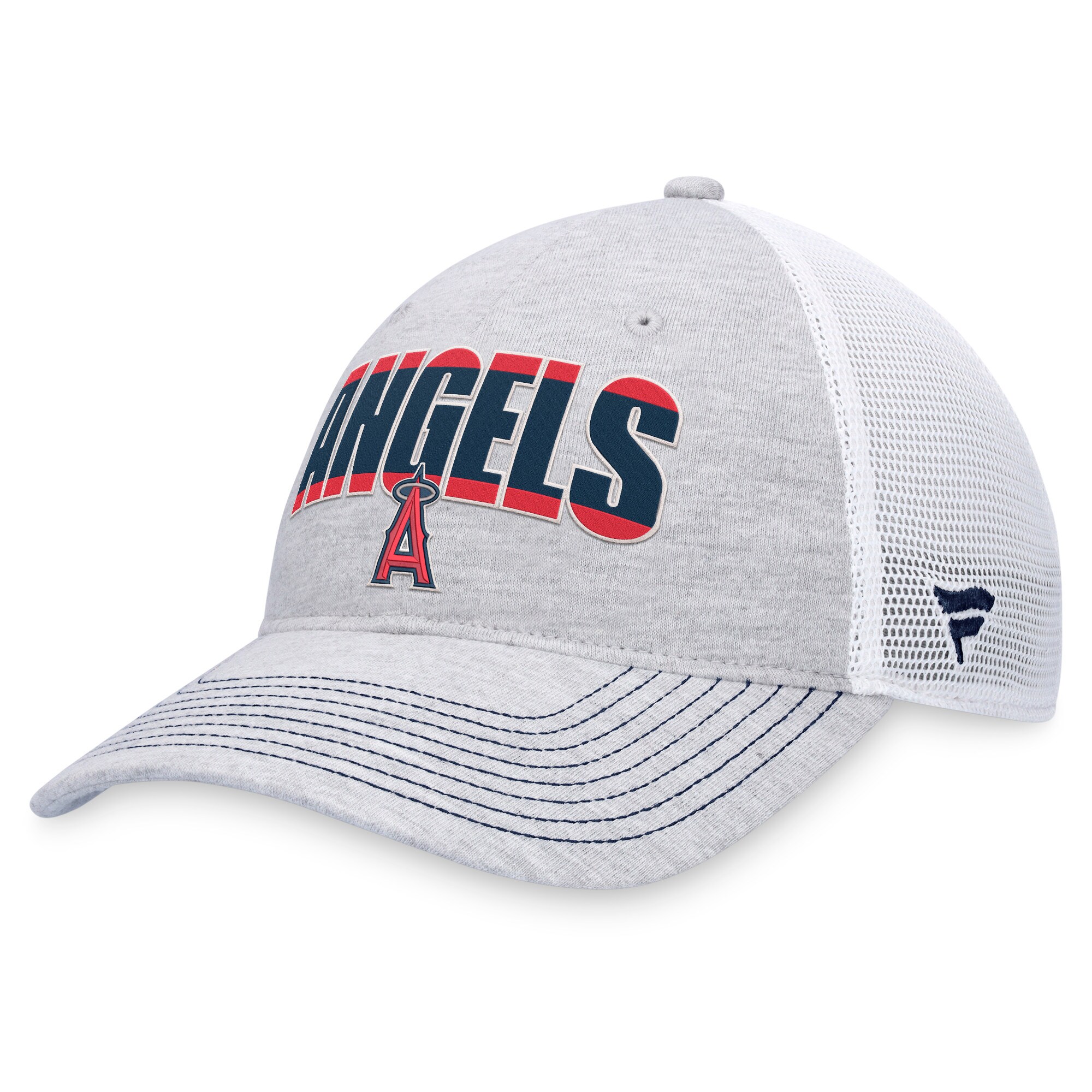 Los Angeles Angels Jerseys Shop – mens los angeles angels fanatics heather graywhite logo trucker adjustable hat Baseball Jerseys and Caps for Fans