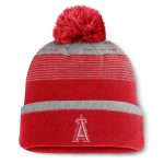 Los Angeles Angels Jerseys Shop – mens los angeles angels fanatics red fundamental gradient cuffed knit hat with pom Baseball Jerseys and Caps for Fans