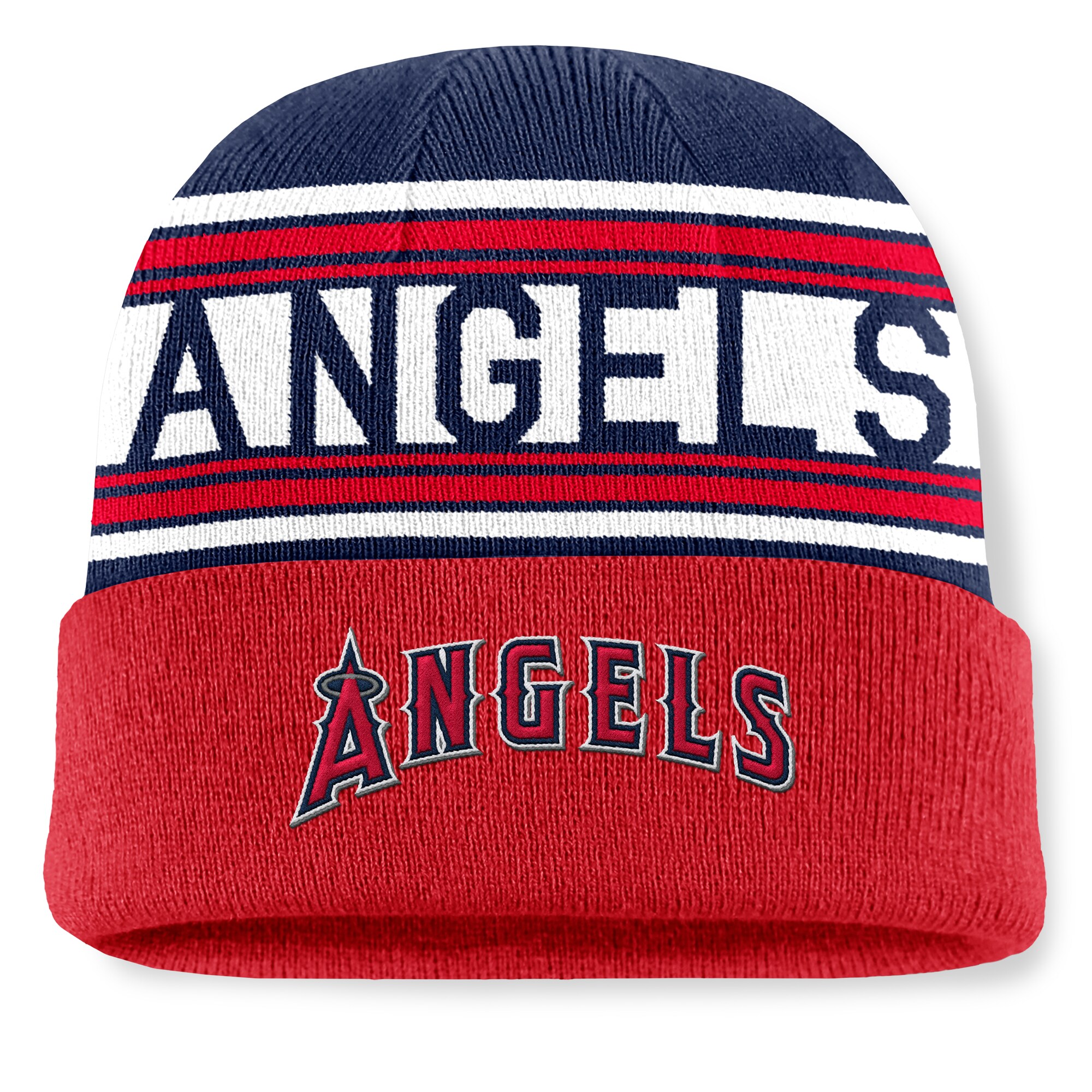 Los Angeles Angels Jerseys Shop – mens los angeles angels fanatics red fundamental team stripe cuffed knit hat Baseball Jerseys and Caps for Fans