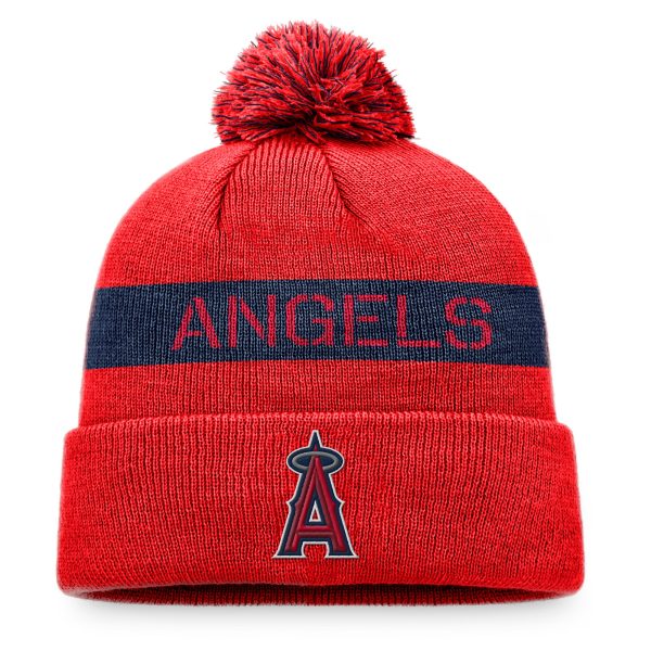 Los Angeles Angels Jerseys Shop – mens los angeles angels fanatics rednavy league logo cuffed knit hat with pom Baseball Jerseys and Caps for Fans