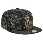 Los Angeles Angels Jerseys Shop – mens los angeles angels new era black 59fifty day allover fitted hat Baseball Jerseys and Caps for Fans