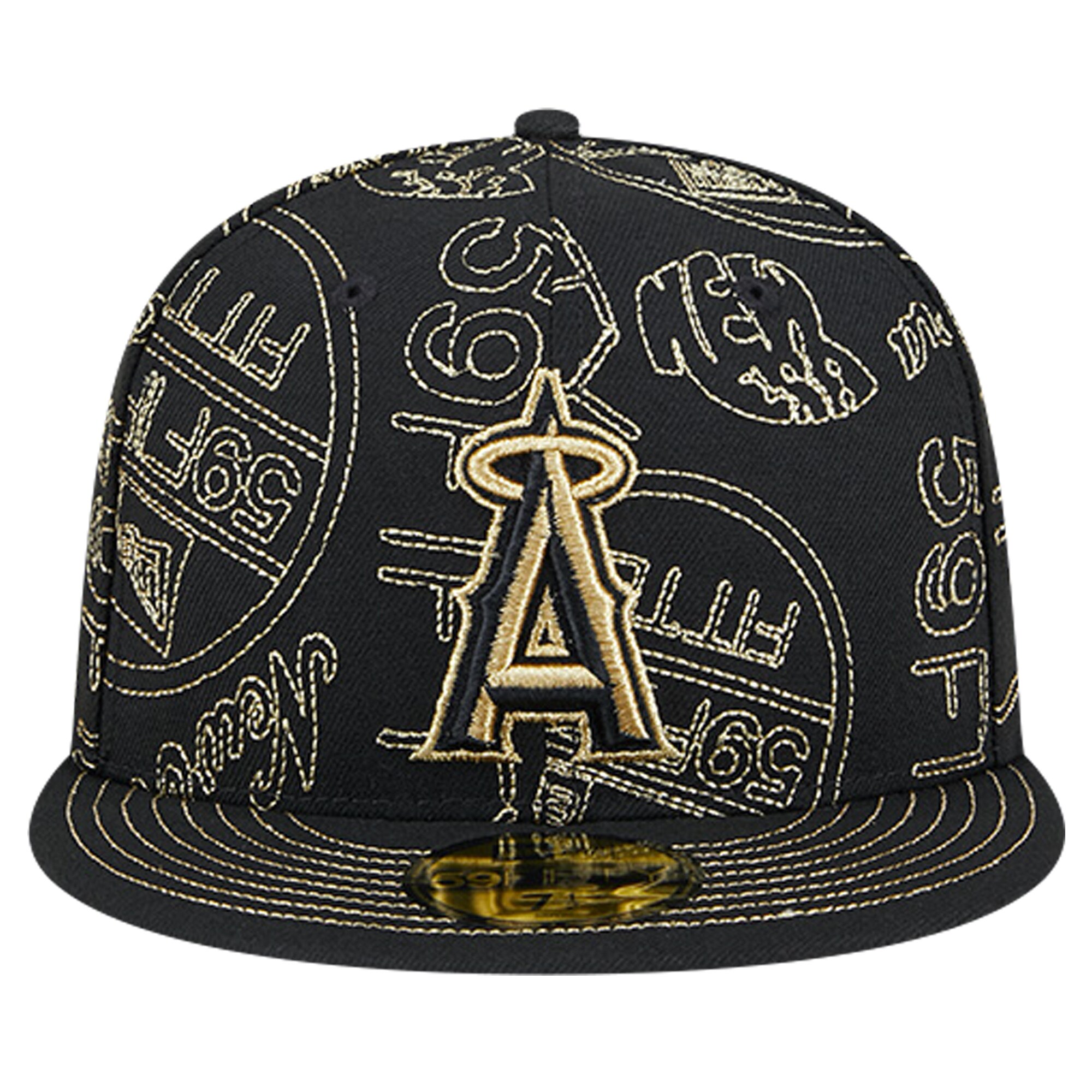 Los Angeles Angels Jerseys Shop – mens los angeles angels new era black 59fifty day allover fitted hat Baseball Jerseys and Caps for Fans