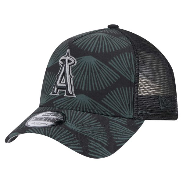 Los Angeles Angels Jerseys Shop – mens los angeles angels new era black 9forty a-frame trucker adjustable hat Baseball Jerseys and Caps for Fans