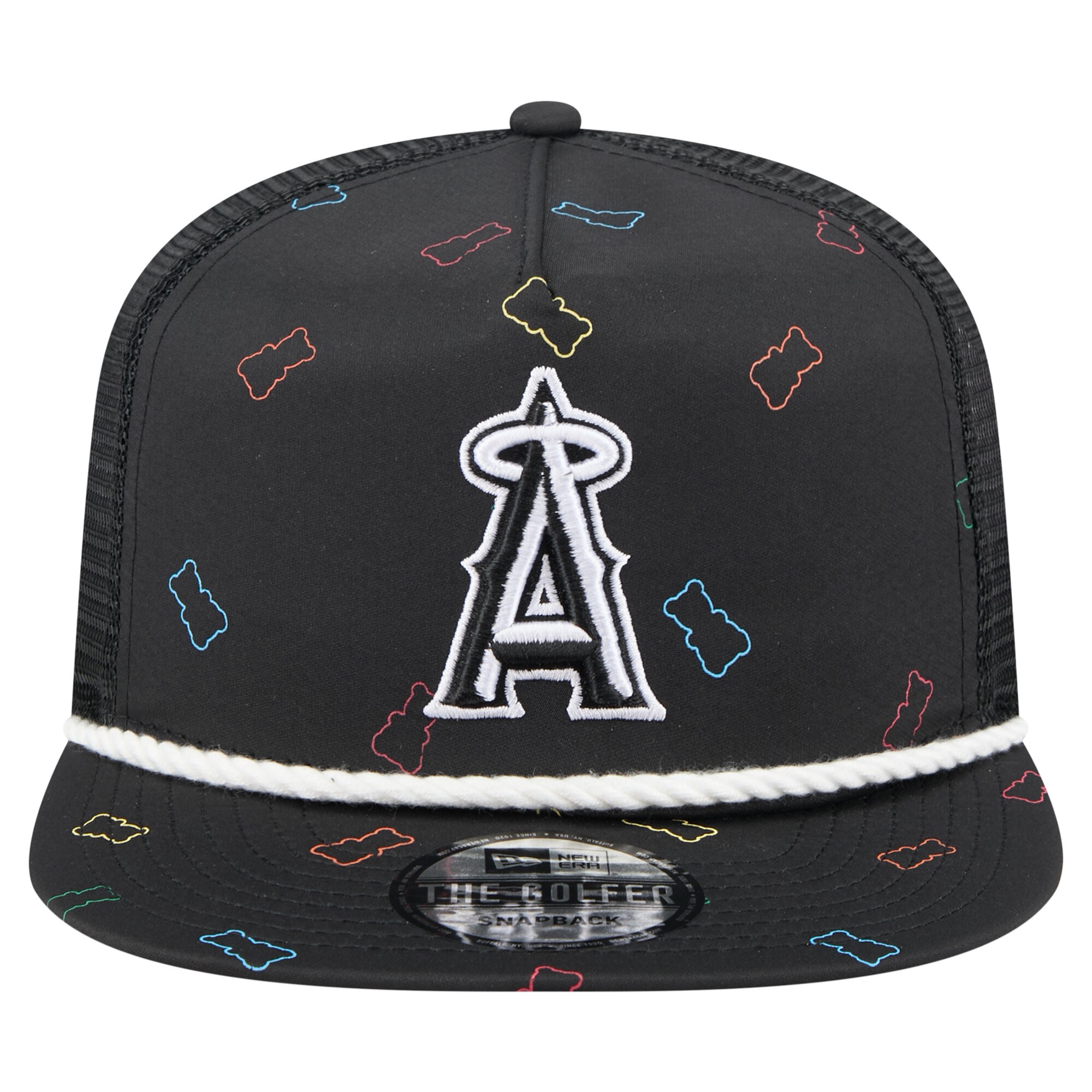 Los Angeles Angels Jerseys Shop – mens los angeles angels new era black gummy golfer trucker adjustable hat Baseball Jerseys and Caps for Fans