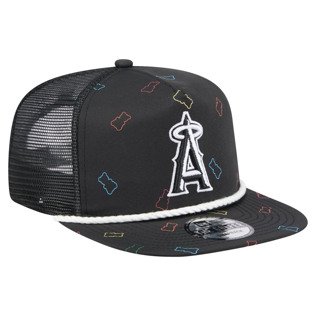Los Angeles Angels Jerseys Shop – mens los angeles angels new era black gummy golfer trucker adjustable hat Baseball Jerseys and Caps for Fans