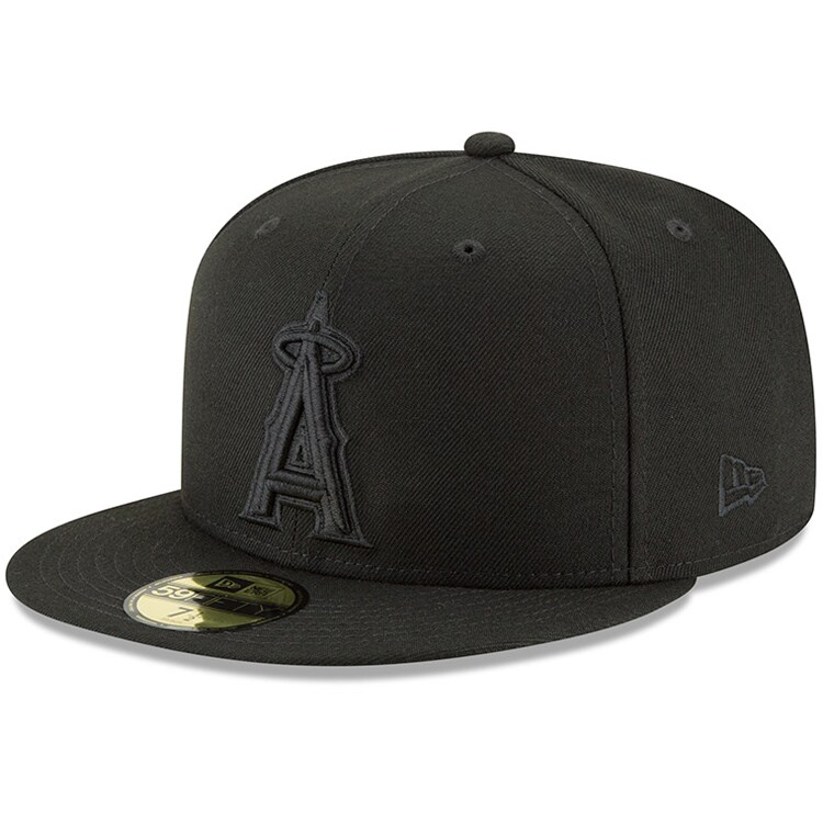 Los Angeles Angels Jerseys Shop – mens los angeles angels new era black primary logo basic 59fifty fitted hat Baseball Jerseys and Caps for Fans
