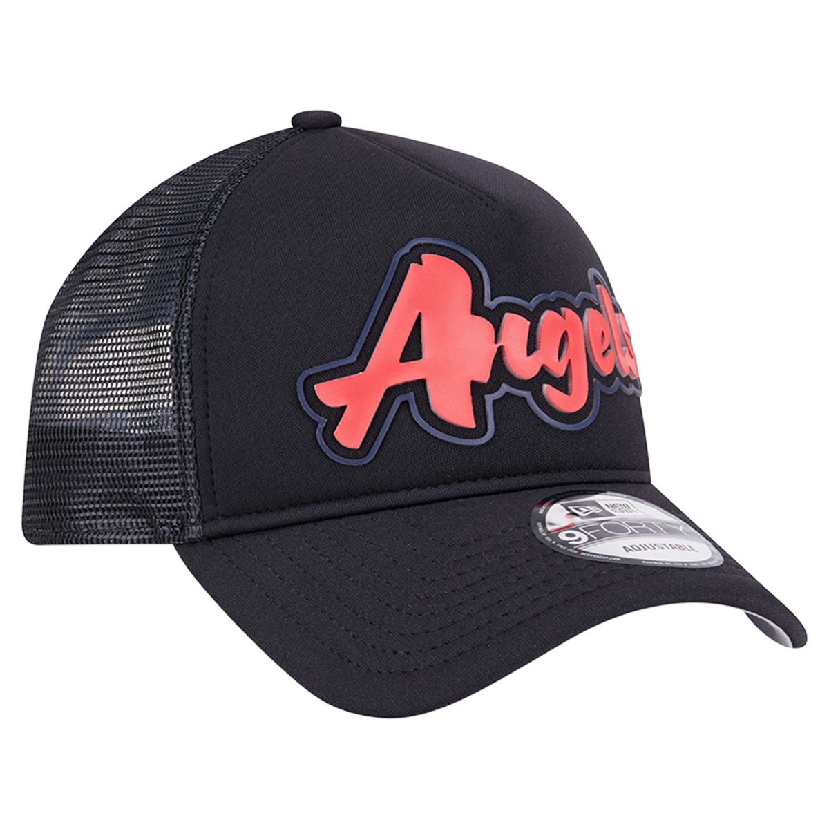 Los Angeles Angels Jerseys Shop – mens los angeles angels new era black retro bold a-frame trucker 9forty adjustable hat Baseball Jerseys and Caps for Fans