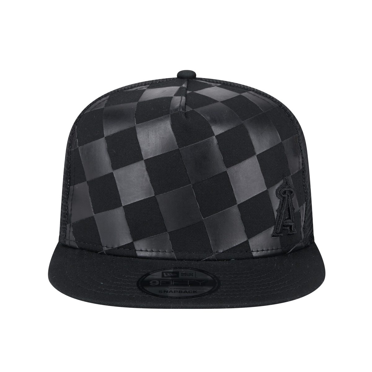 Los Angeles Angels Jerseys Shop – mens los angeles angels new era black score check a-frame trucker 9fifty snapback hat Baseball Jerseys and Caps for Fans
