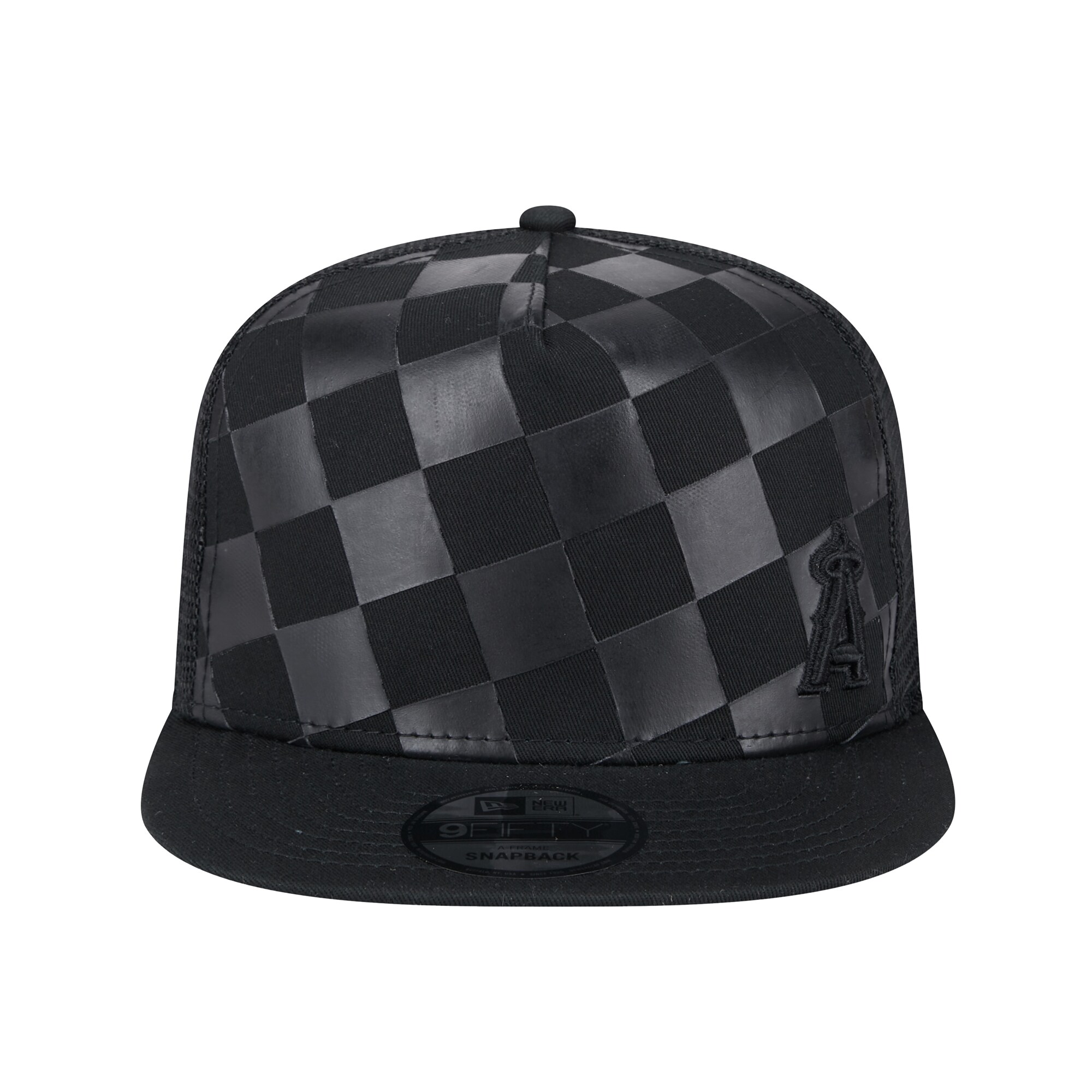 Los Angeles Angels Jerseys Shop – mens los angeles angels new era black score check a-frame trucker 9fifty snapback hat Baseball Jerseys and Caps for Fans