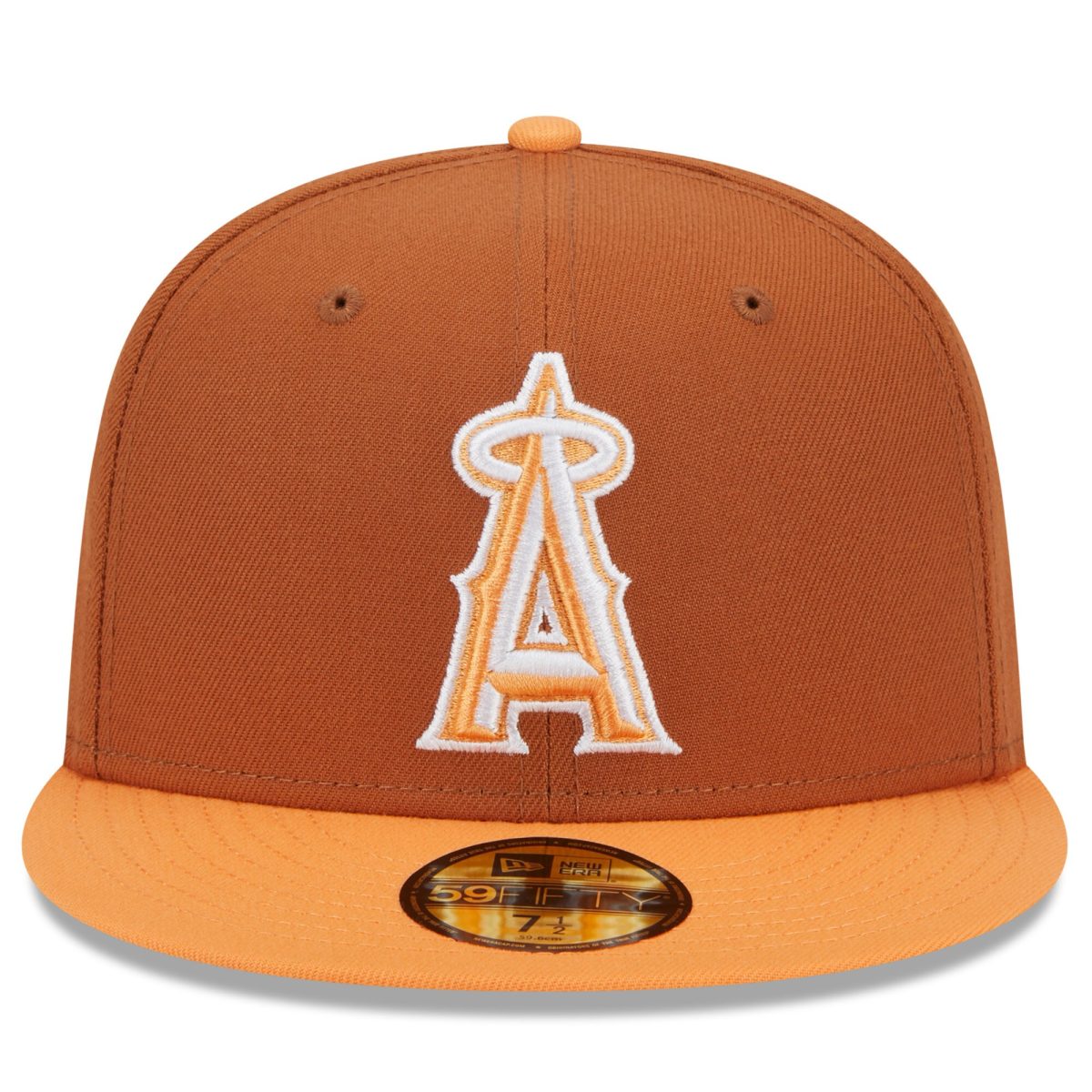 Los Angeles Angels Jerseys Shop – mens los angeles angels new era brownorange spring color basic two-tone 59fifty fitted hat Baseball Jerseys and Caps for Fans