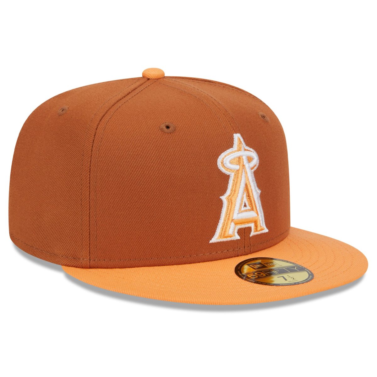 Los Angeles Angels Jerseys Shop – mens los angeles angels new era brownorange spring color basic two-tone 59fifty fitted hat Baseball Jerseys and Caps for Fans