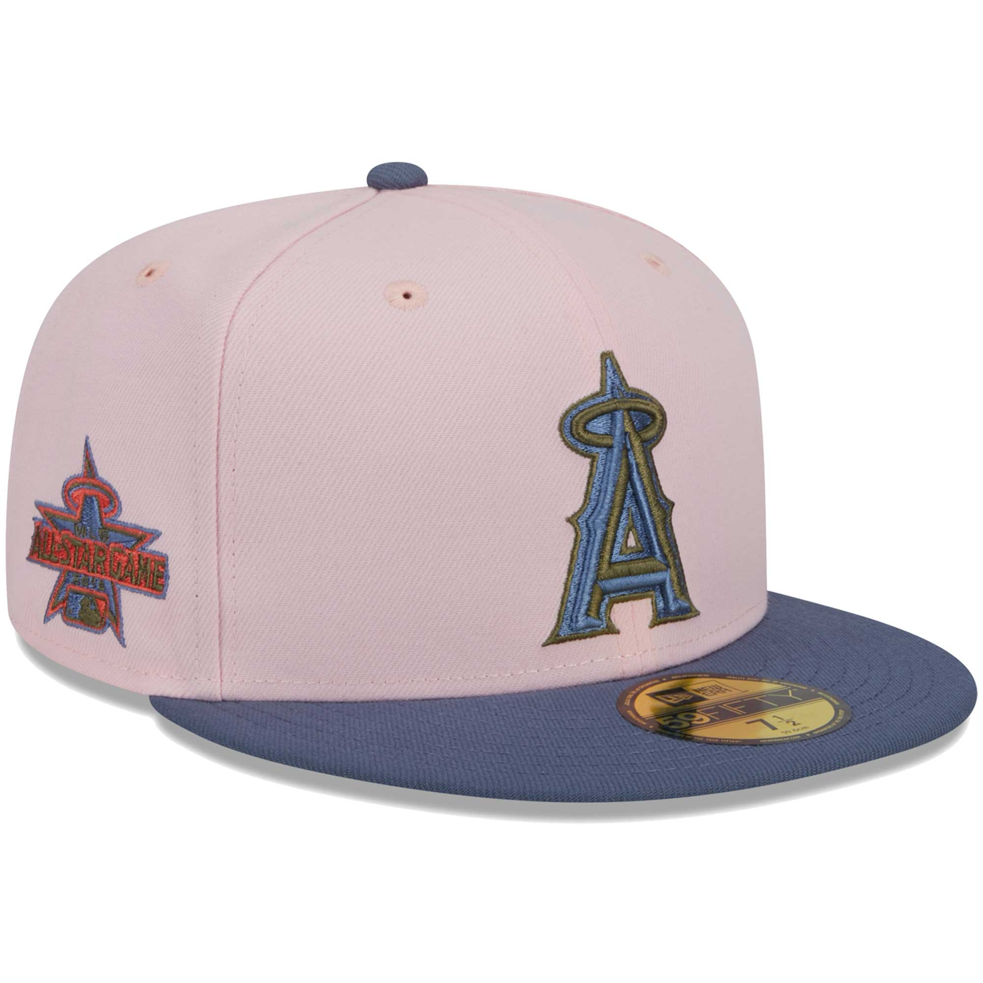 Los Angeles Angels Jerseys Shop – mens los angeles angels new era pinkblue olive undervisor 59fifty fitted hat Baseball Jerseys and Caps for Fans