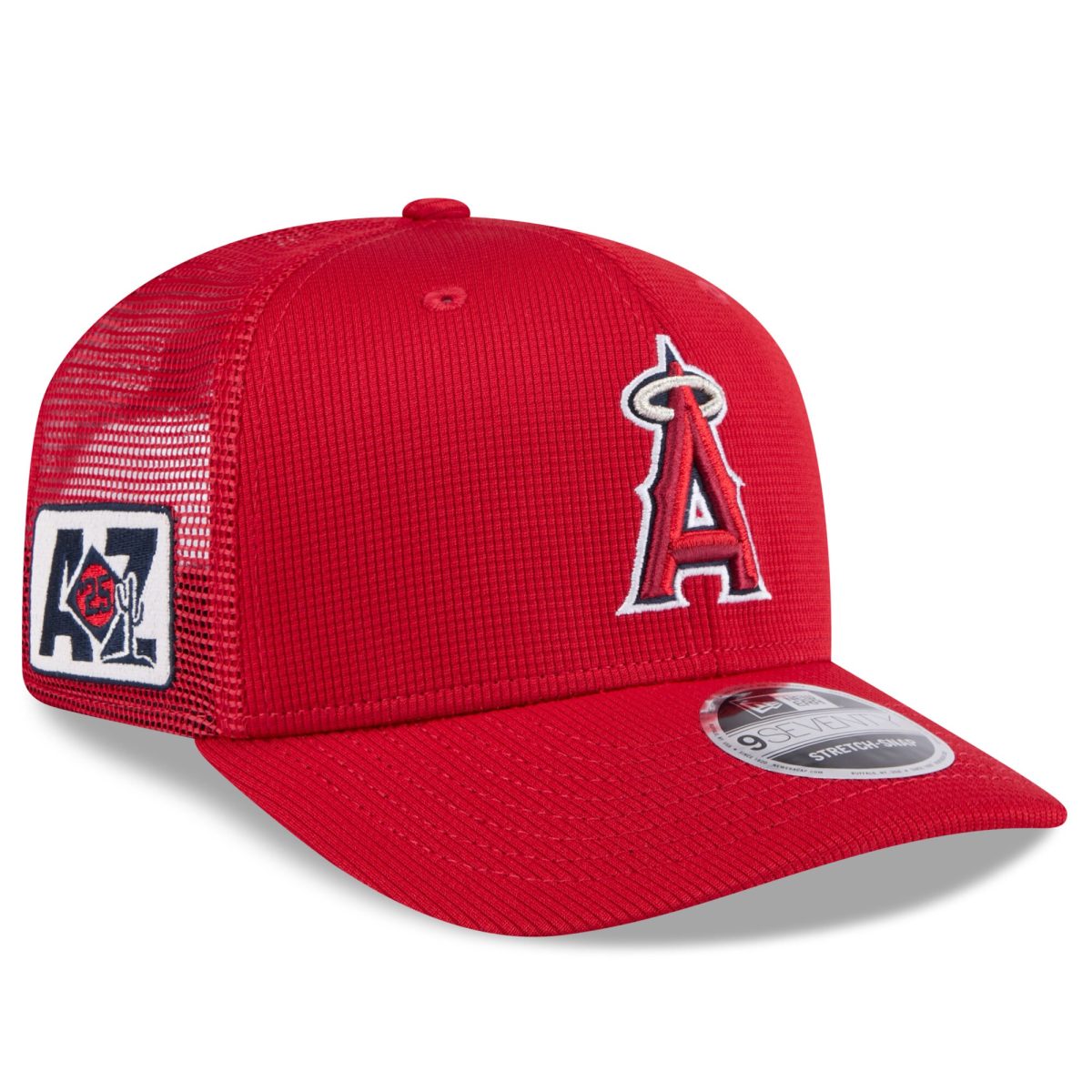 Los Angeles Angels Jerseys Shop – mens los angeles angels new era red 2025 spring training 9seventy stretch-snap trucker hat Baseball Jerseys and Caps for Fans