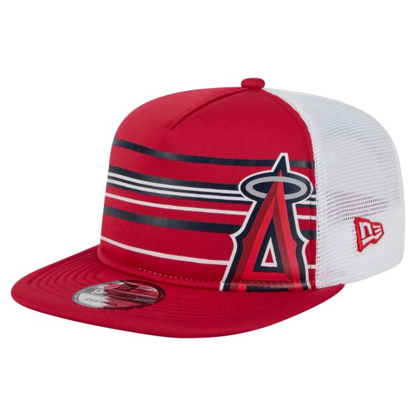 Los Angeles Angels Jerseys Shop – mens los angeles angels new era red 9fifty a-frame trucker snapback hat Baseball Jerseys and Caps for Fans