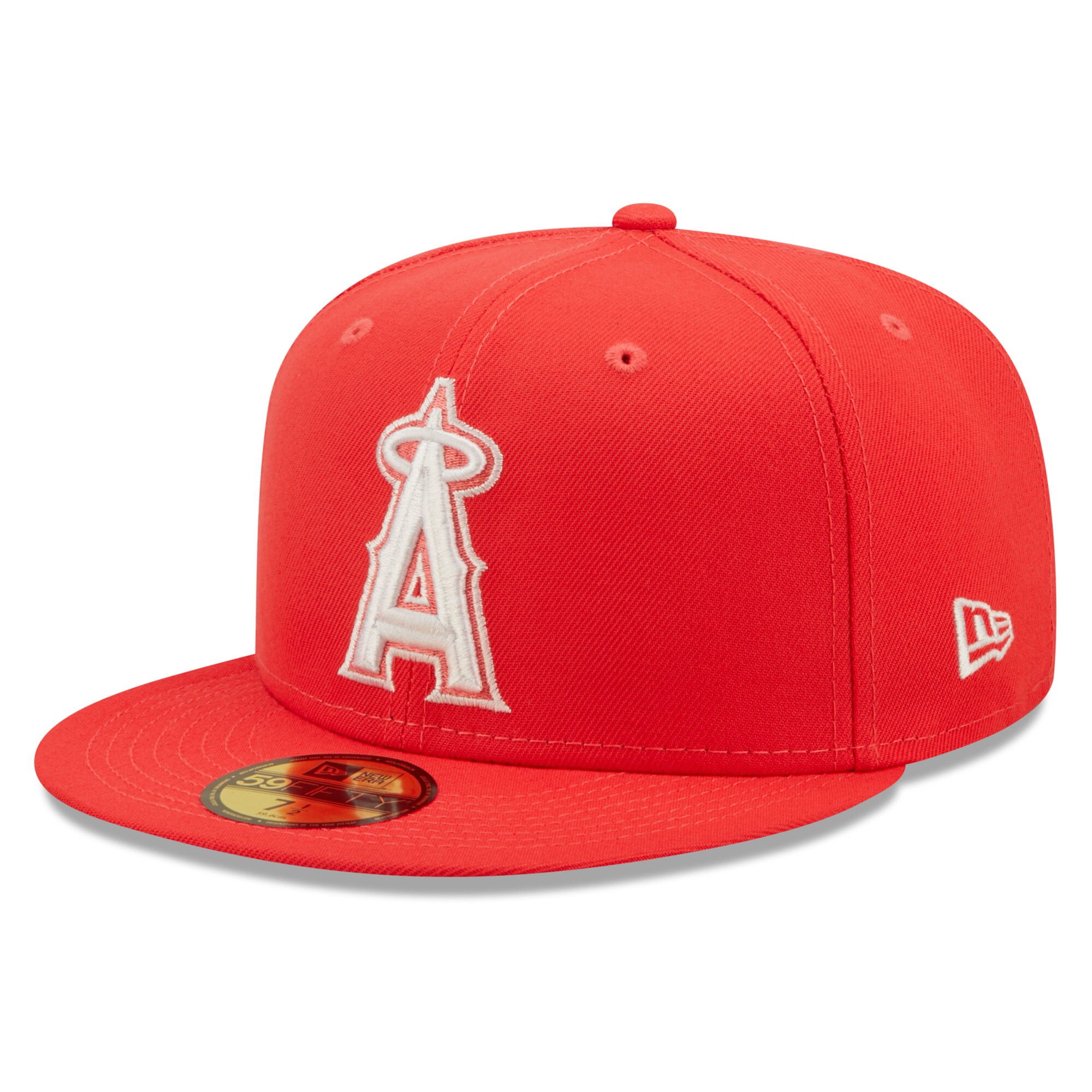 Los Angeles Angels Jerseys Shop – mens los angeles angels new era red lava highlighter logo 59fifty fitted hat Baseball Jerseys and Caps for Fans