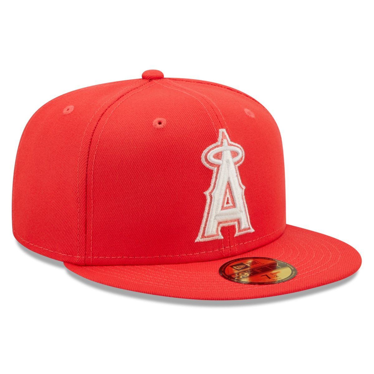 Los Angeles Angels Jerseys Shop – mens los angeles angels new era red lava highlighter logo 59fifty fitted hat Baseball Jerseys and Caps for Fans