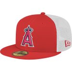 Los Angeles Angels Jerseys Shop – mens los angeles angels new era red team color 59fifty trucker fitted hat Baseball Jerseys and Caps for Fans