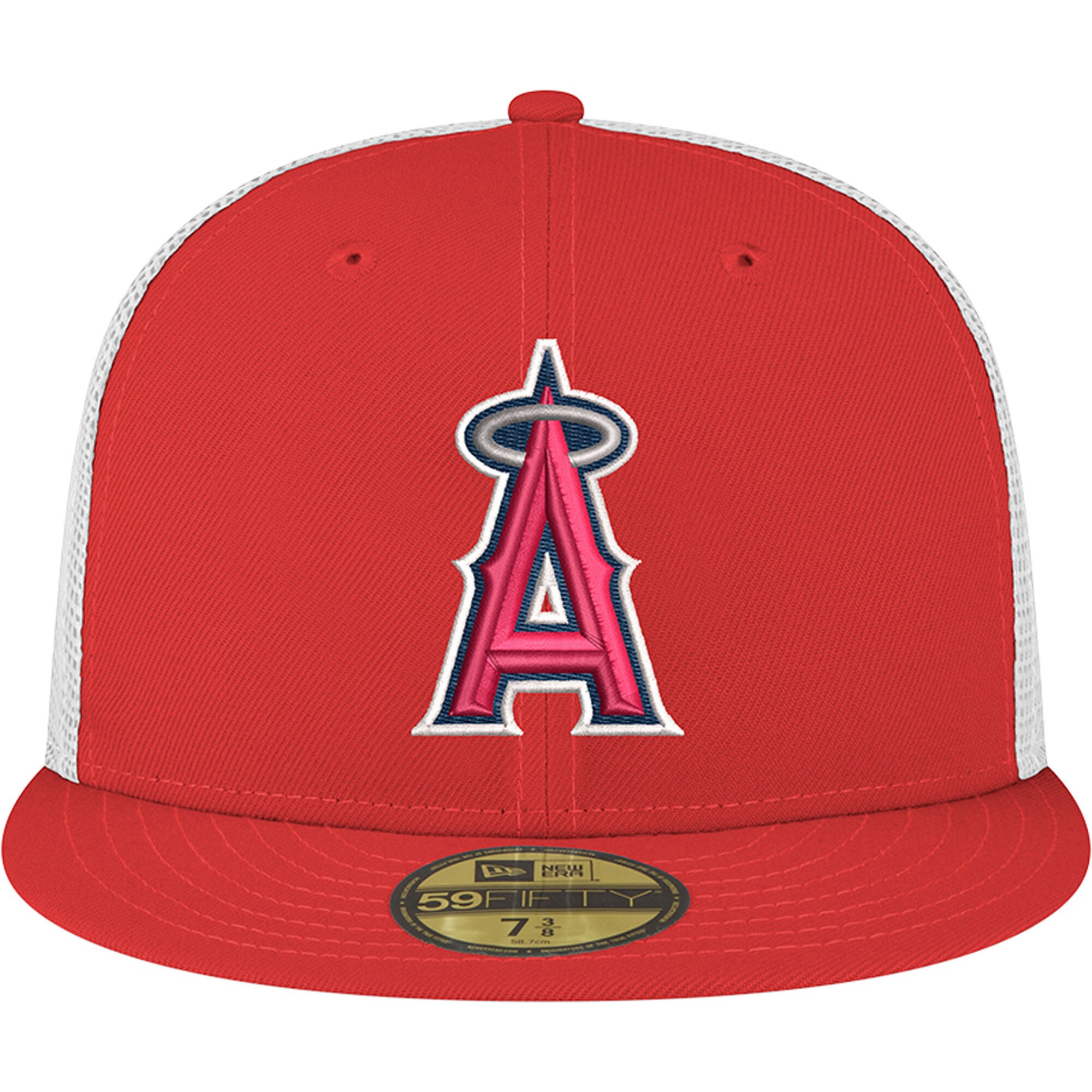 Los Angeles Angels Jerseys Shop – mens los angeles angels new era red team color 59fifty trucker fitted hat Baseball Jerseys and Caps for Fans