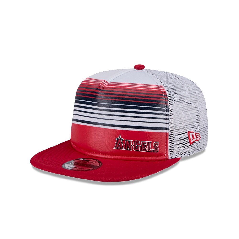 Los Angeles Angels Jerseys Shop – mens los angeles angels new era red team horizon 9fifty a-frame trucker snapback hat Baseball Jerseys and Caps for Fans