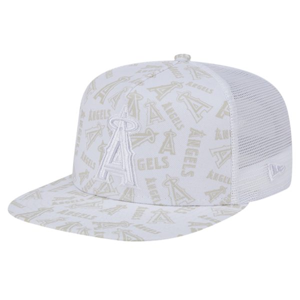Los Angeles Angels Jerseys Shop – mens los angeles angels new era white logo dunes a-frame trucker 9fifty snapback hat Baseball Jerseys and Caps for Fans