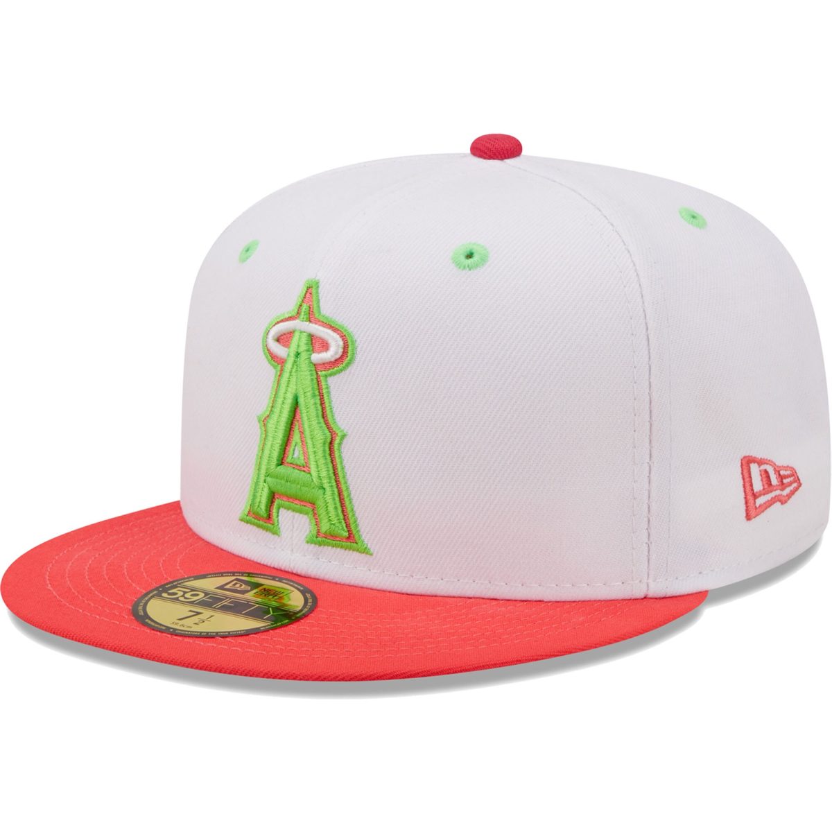 Los Angeles Angels Jerseys Shop – mens los angeles angels new era whitecoral 50th anniversary strawberry lolli 59fifty fitted hat Baseball Jerseys and Caps for Fans