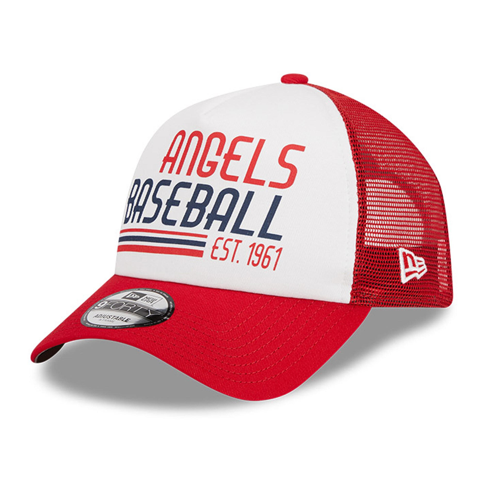 Los Angeles Angels Jerseys Shop – mens los angeles angels new era whitered stacked a-frame trucker 9forty adjustable hat Baseball Jerseys and Caps for Fans