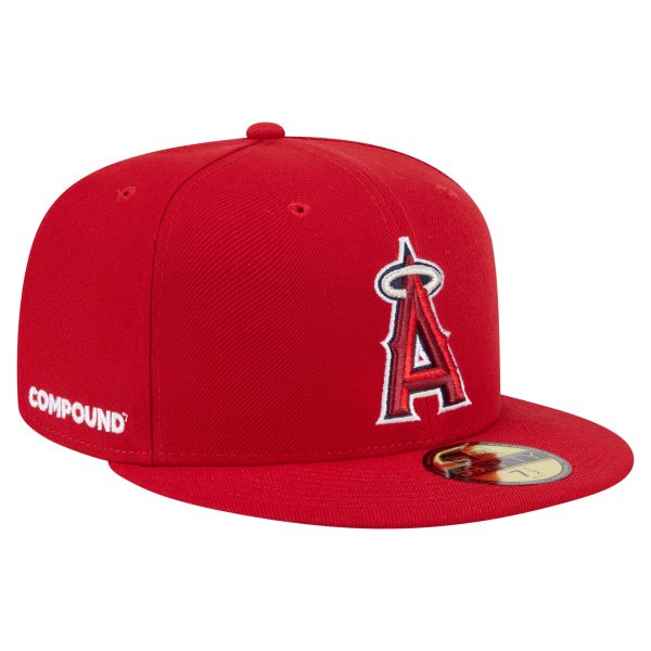 Los Angeles Angels Jerseys Shop – mens los angeles angels x compound new era red 59fifty fitted hat Baseball Jerseys and Caps for Fans