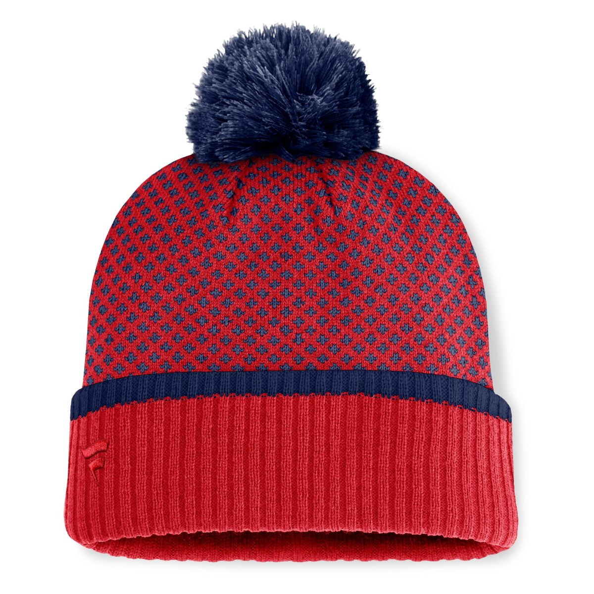 Los Angeles Angels Jerseys Shop – womens los angeles angels fanatics red fundamental jacquard cuffed knit hat with pom Baseball Jerseys and Caps for Fans