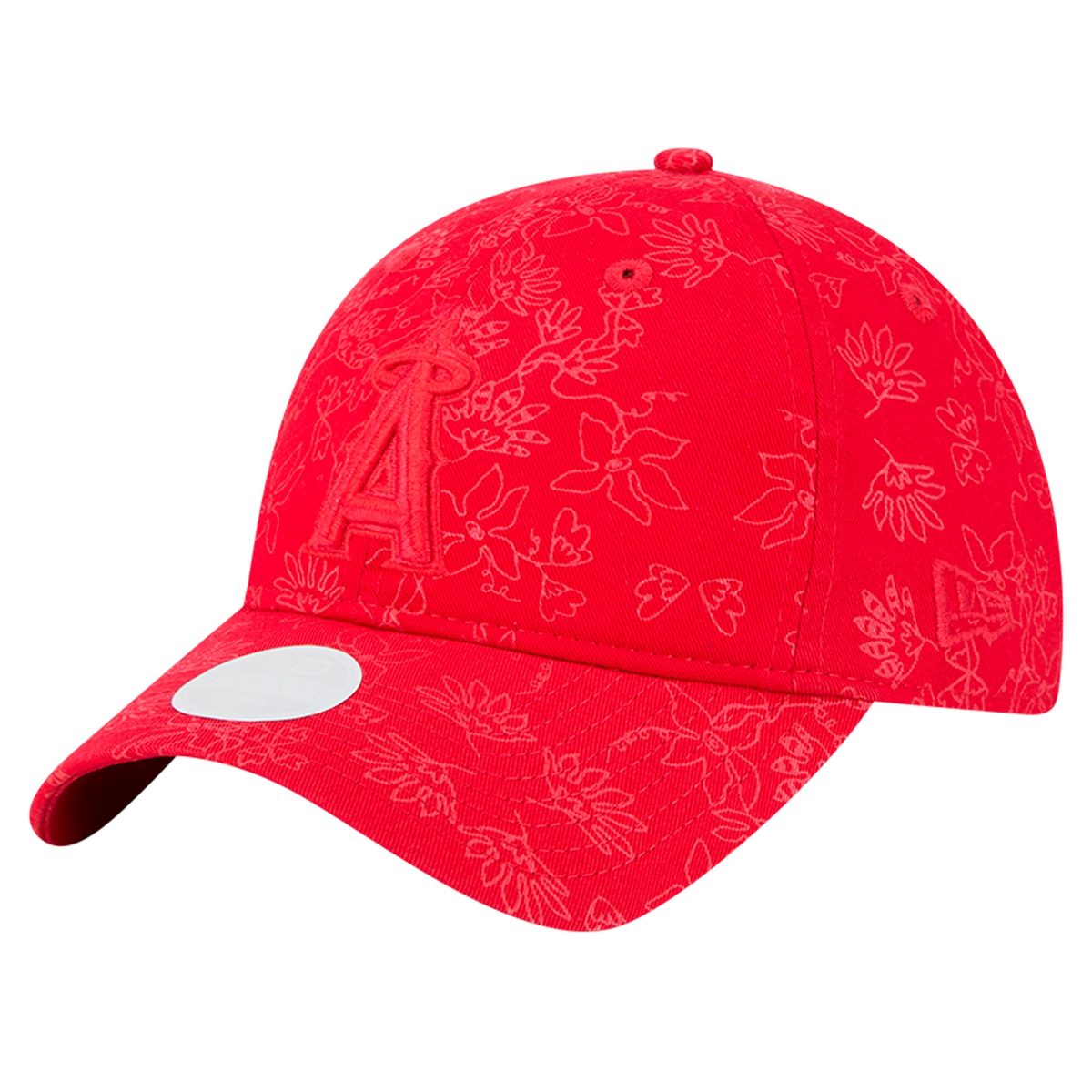 Los Angeles Angels Jerseys Shop – womens los angeles angels new era red tonal floral 9twenty adjustable hat Baseball Jerseys and Caps for Fans
