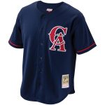 Los Angeles Angels Jerseys Shop – mens california angels bo jackson mitchell  ness navy cooperstown collection mesh batting practice button-up jersey Baseball Jerseys and Caps for Fans