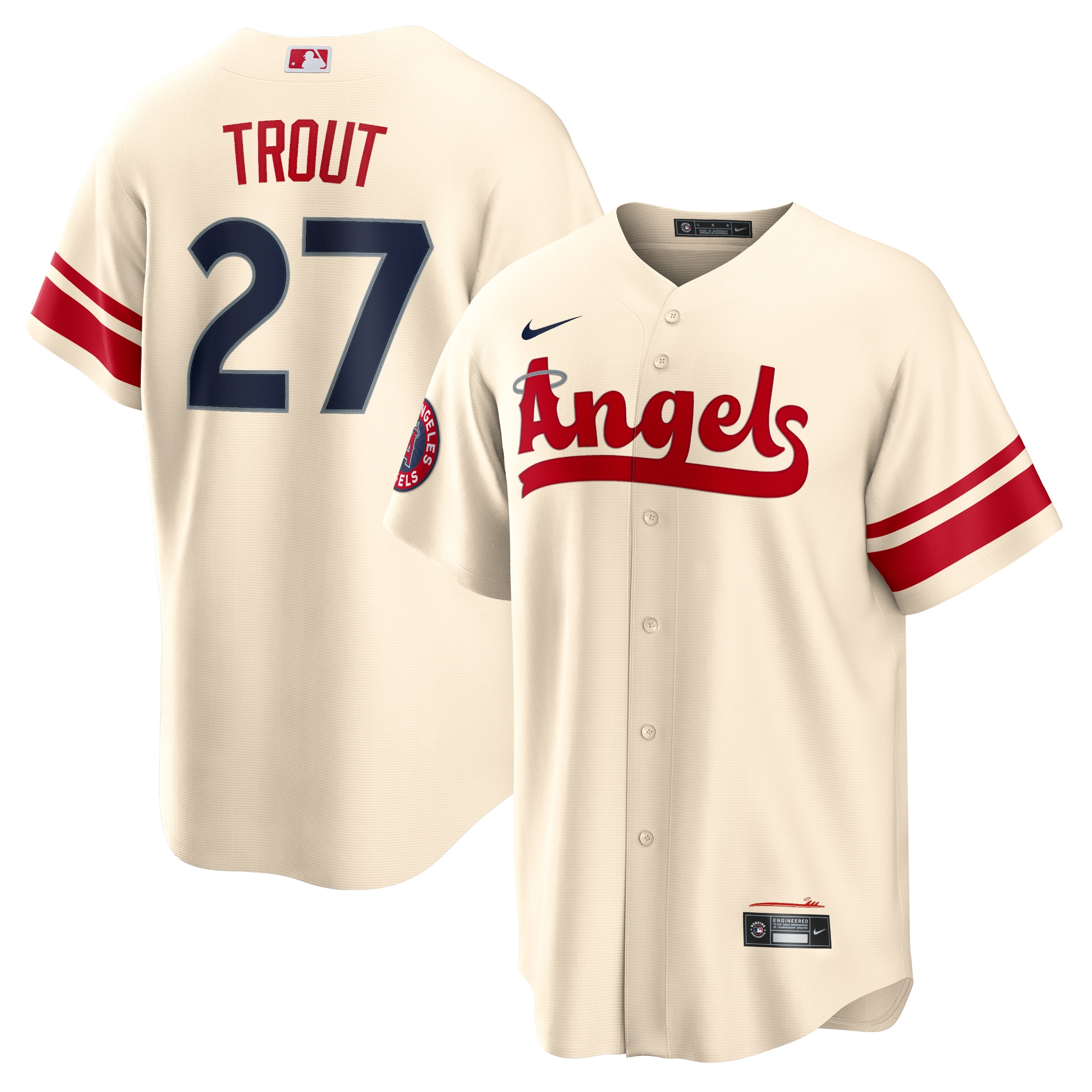 Los Angeles Angels Jerseys Shop – mens los angeles angels mike trout nike cream city connect replica player jersey Baseball Jerseys and Caps for Fans